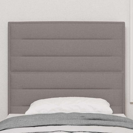 Vidaxl led hoofdbord taupe stof