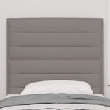 Vidaxl led hoofdbord taupe stof