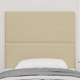 Vidaxl led hoofdbord met hoofdeinde grijs groen 80 cm katoen stof