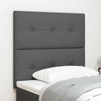 Vidaxl led hoofdbord met led-stripverlichting donkergrijs 100 cm stof