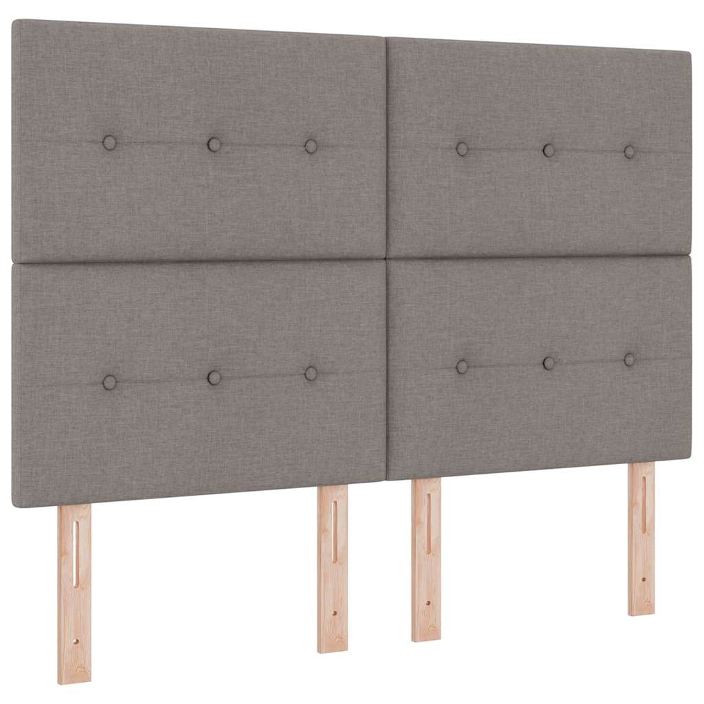 Vidaxl led hoofdbord taupe stof