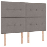 Vidaxl led hoofdbord taupe stof
