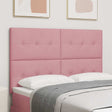 Vidaxl led hoofdbord met led-stripverlichting roze 160 cm fluweel