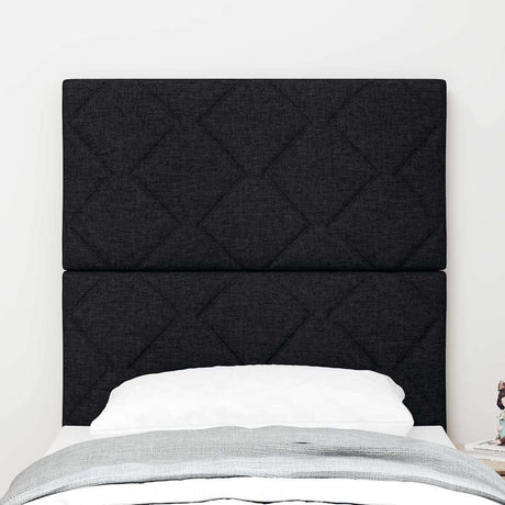 Vidaxl led hoofdbord zwart stof