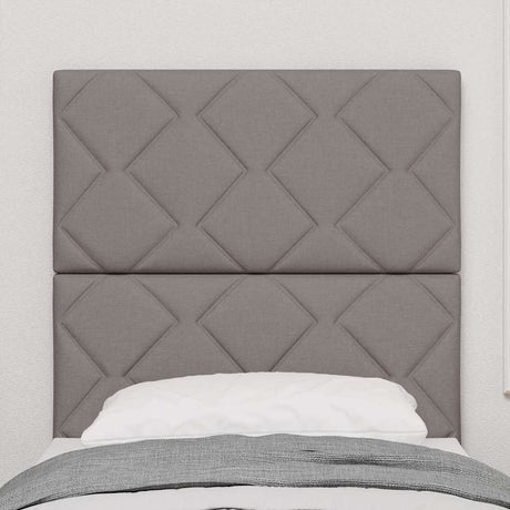 Vidaxl led hoofdbord taupe stof