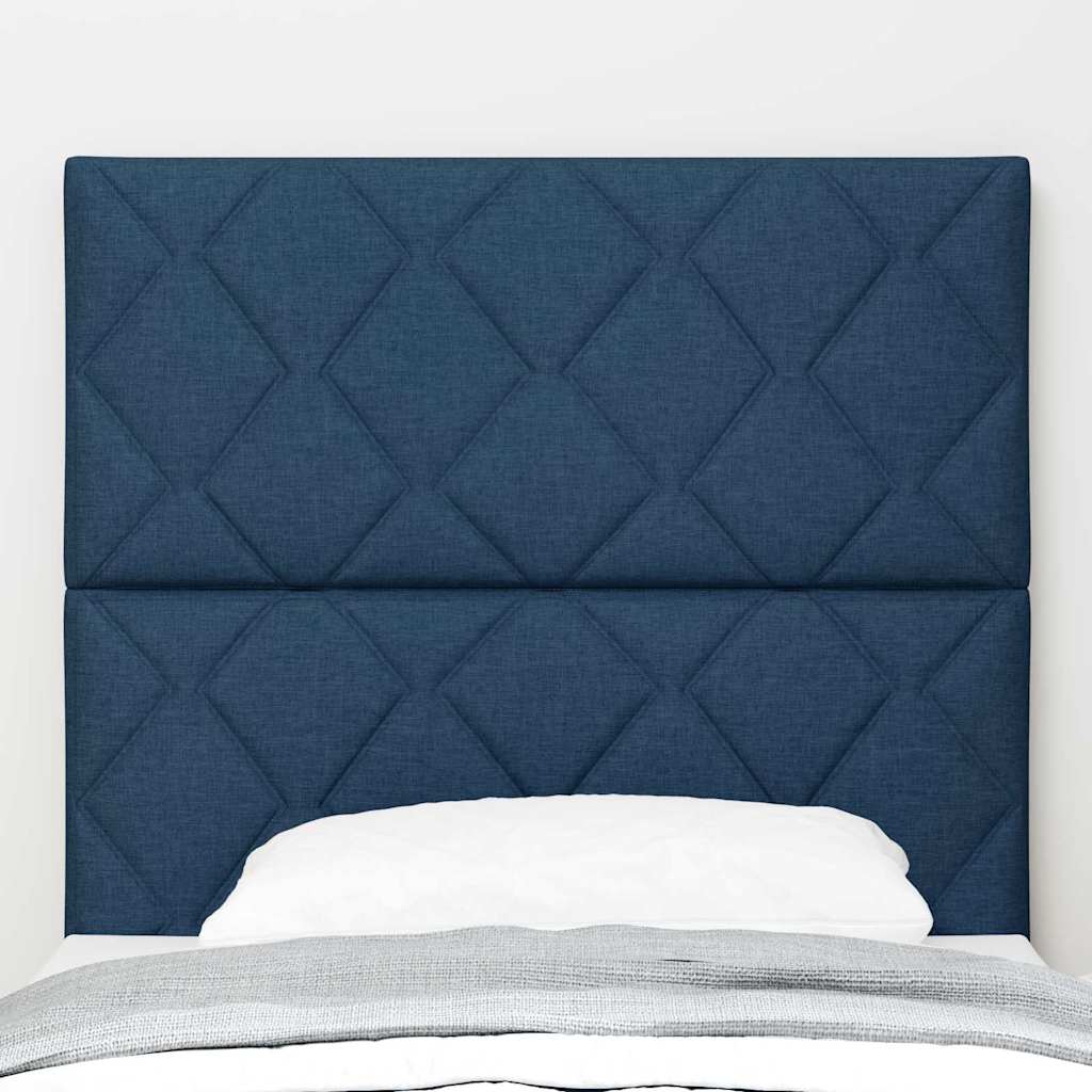 Vidaxl led hoofdbord blauw 90 cm stof
