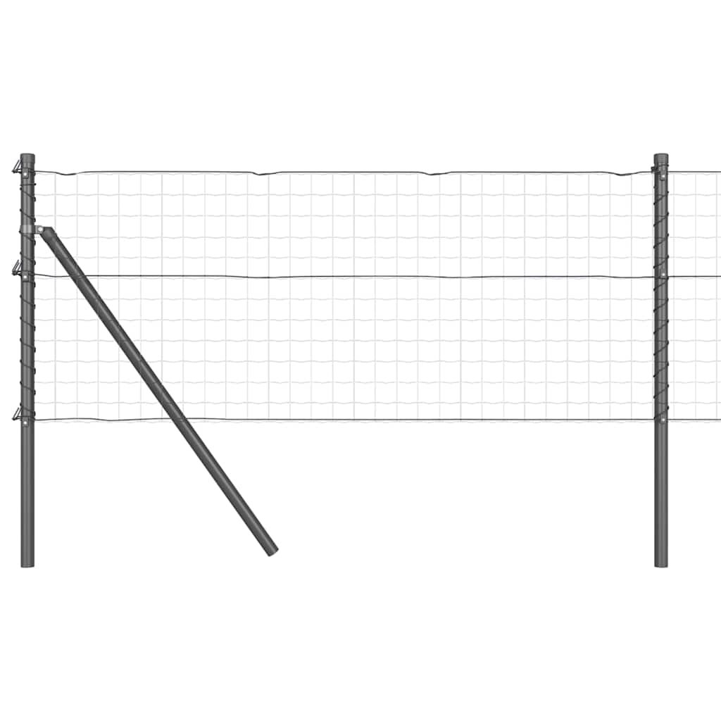 Vidaxl Zaunpfosten 26 Stück grau 3,2 x 3,2 x 100 cm