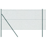 Vidaxl Zaunpfahl grün 10 x 1 m (60 x 60 mm Maschenweite) Stahl und PVC