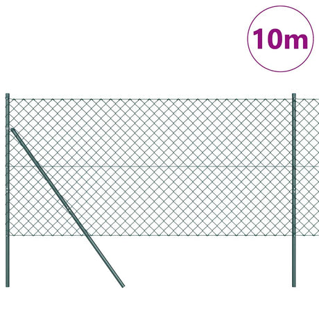 Vidaxl Zaunpfahl grün 10 x 1,2 m (60 x 60 mm Maschenweite)