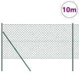 Vidaxl Zaunpfahl grün 10 x 1,5 m (60 x 60 mm Maschenweite)