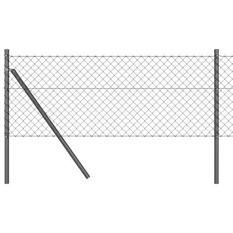 Vidaxl Zaunpfahl grau 10 x 0,4 m (40 x 40 mm Maschenweite)