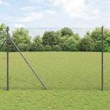 Vidaxl Zaunpfahl grau 10 x 1,5 m (40 x 40 mm Maschenweite)