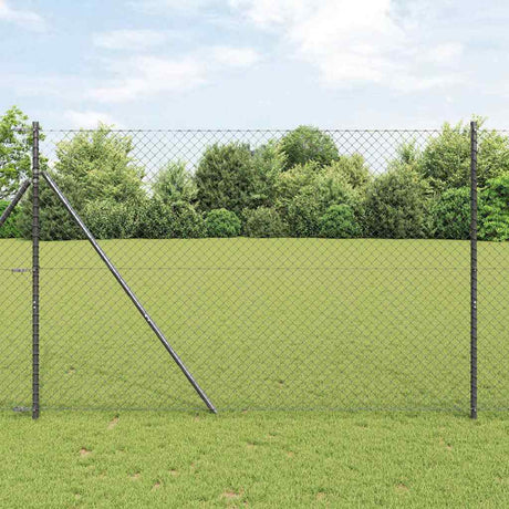 Vidaxl Zaunpfahl grau 10 x 1,5 m (40 x 40 mm Maschenweite)