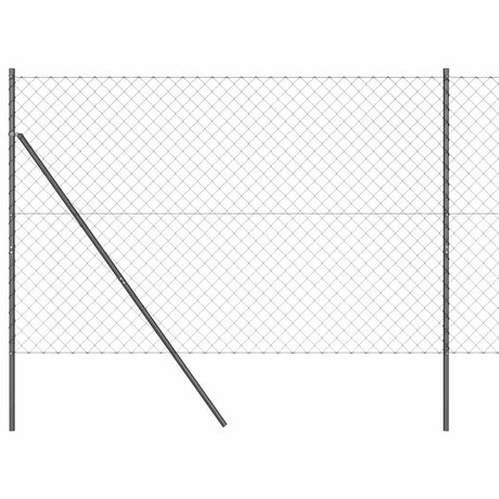 Vidaxl Zaunpfahl grau 10 x 1,5 m (60 x 60 mm Maschenweite)