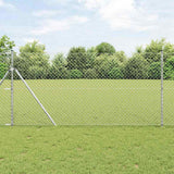 Vidaxl Zaunpfahl Silber 10 x 1 m (40 x 40 mm Maschenweite) Stahl