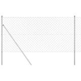 Vidaxl Zaunpfahl Silber 10 x 1,4 m (60 x 60 mm Maschenweite) Stahl