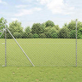 Vidaxl Zaunpfahl Silber 10 x 1,6 m (60 x 60 mm Maschenweite) Stahl