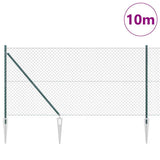 Vidaxl Zaunpfahl grün 10 x 1,2 m (40 x 40 mm Maschenweite)