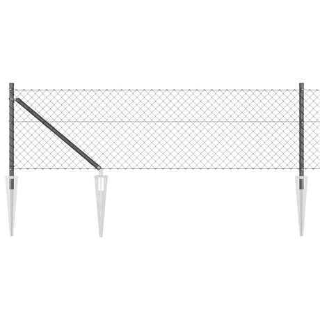 Vidaxl Zaunpfahl grau 10 x 0,6 m (40 x 40 mm Maschenweite)