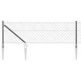 Vidaxl Zaunpfahl grau 10 x 0,4 m (60 x 60 mm Maschenweite)
