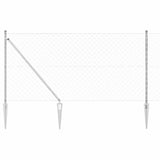 Vidaxl Zaunpfahl Silber 10 x 1,2 m (60 x 60 mm Maschenweite) Stahl