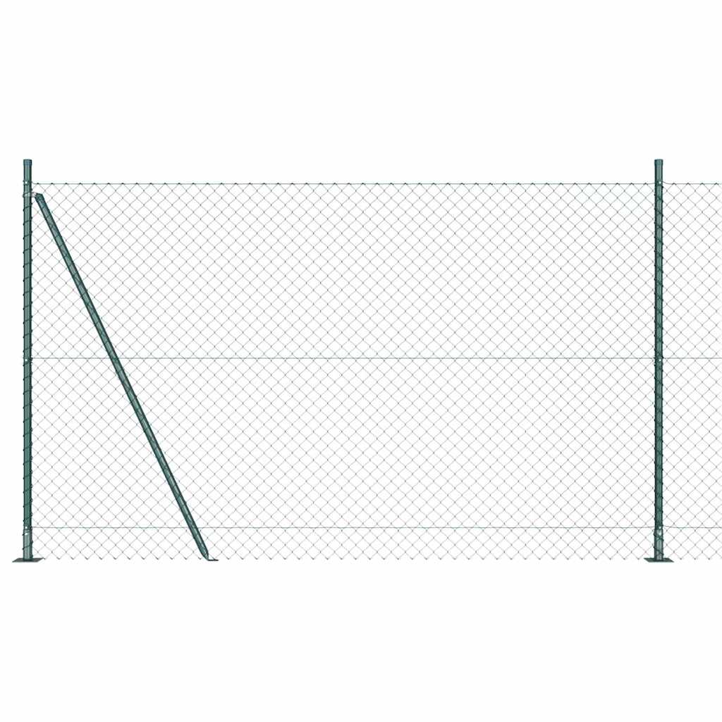 Vidaxl Zaunpfahl grün 10 x 1,4 m (40 x 40 mm Maschenweite)