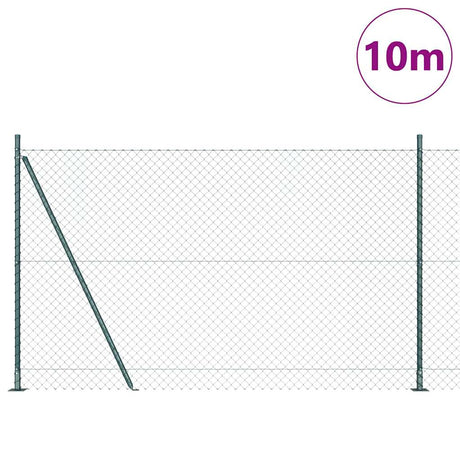Vidaxl Zaunpfahl grün 10 x 1,5 m (40 x 40 mm Maschenweite)