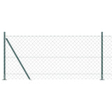 Vidaxl Zaunpfahl grün 10 x 1 m (60 x 60 mm Maschenweite) Stahl und PVC