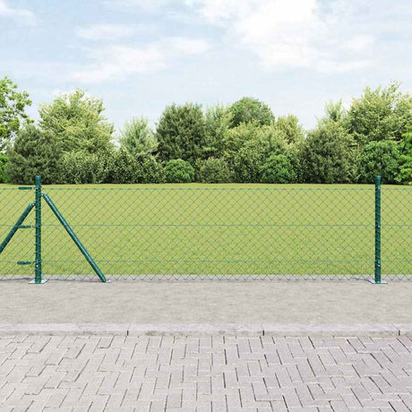 Vidaxl Zaunpfahl grün 25 x 0,4 m (40 x 40 mm Maschenweite)