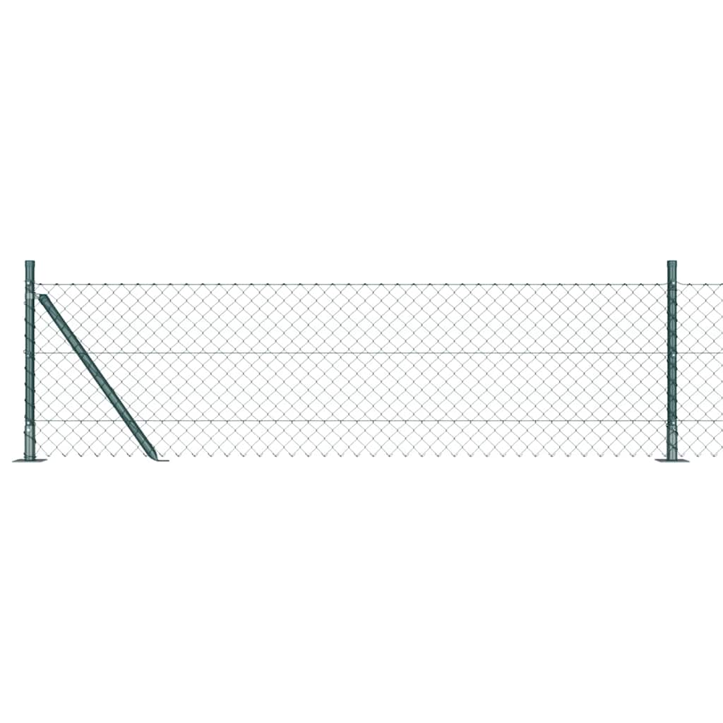 Vidaxl Zaunpfahl grün 25 x 0,4 m (40 x 40 mm Maschenweite)