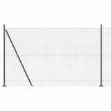 Vidaxl Zaunpfahl grau 10 x 1,4 m (40 x 40 mm Maschenweite)