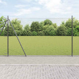 Vidaxl Zaunpfahl grau 10 x 1,5 m (40 x 40 mm Maschenweite)