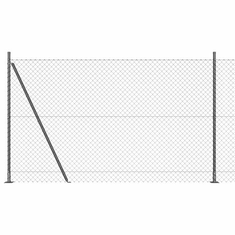 Vidaxl Zaunpfahl grau 10 x 1,5 m (40 x 40 mm Maschenweite)