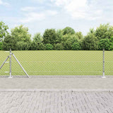 Vidaxl Zaunpfahl Silber 10 x 0,6 m (40 x 40 mm Maschenweite) Stahl
