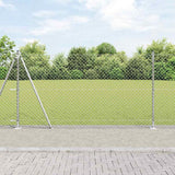 Vidaxl Zaunpfahl Silber 10 x 1,2 m (40 x 40 mm Maschenweite) Stahl