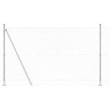 Vidaxl Zaunpfahl Silber 10 x 1,4 m (60 x 60 mm Maschenweite) Stahl