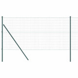 Vidaxxl-Zaun mit Pfosten grün 1 x 10 m aus Stahl und PVC