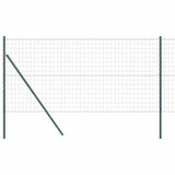 Vidaxxl-Zaun mit Pfosten grün 1,4 x 10 m aus Stahl und PVC