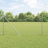 Vidaxl hek met paal zilver 1 x 10 m staal
