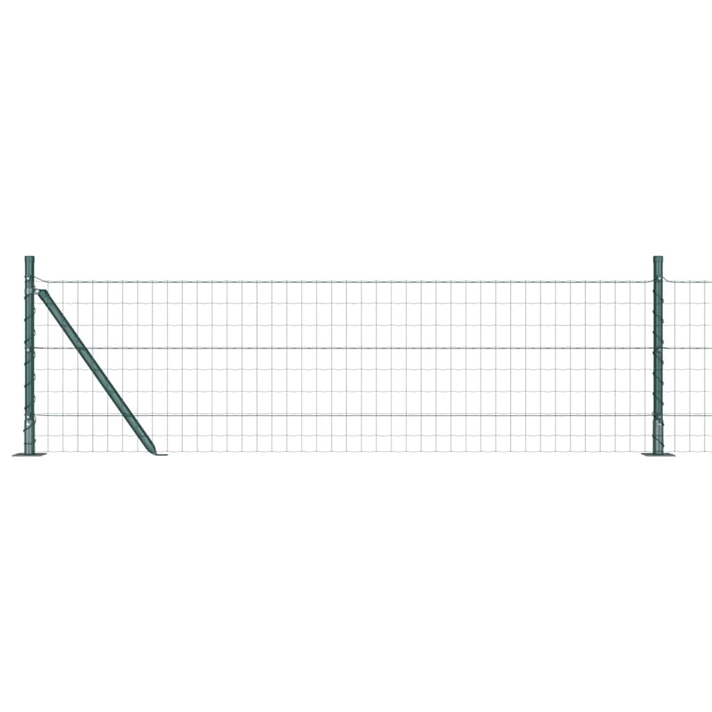Vidaxl euro-hek met betonnen voetstuk 10 x 0,6 m pvc-coated staal mesh
