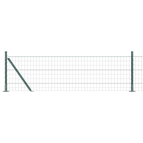 Vidaxl euro-hek met betonnen voetstuk 10 x 0,6 m pvc-coated staal mesh