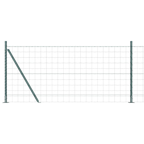 Vidaxl euro-hek met betonnen voetstuk 25 x 0,8 m pvc-coated staal mesh