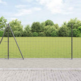 Vidaxl euro-hek met betonnen voetstuk 10 x 1,2 m pvc-coated staal mesh