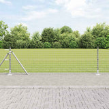 Vidaxl hek met paal zilver 0,6 x 10 m staal