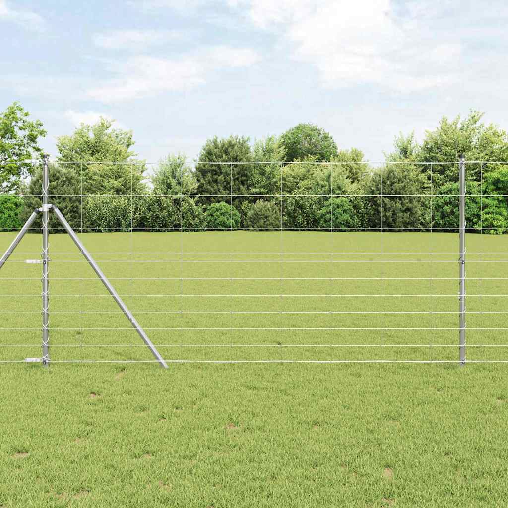 Vidaxl afrasteringspaal gegalvaniseerd 25 x 1,2 m staal