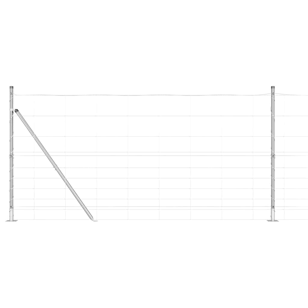 Vidaxl afrasteringspaal gegalvaniseerd 25 x 1,2 m staal