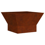 Vidaxl vuurkorf bruin 60 x 60 x 35 cm cortenstaal