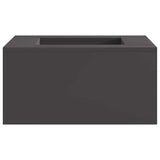 Vidaxl vuurkom zwart 60 x 60 x 30 cm weervast staal