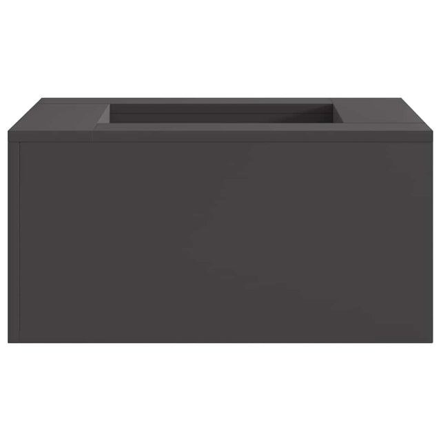 Vidaxl vuurkom zwart 60 x 60 x 30 cm weervast staal