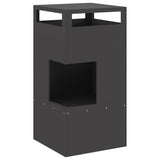 Vidaxl vuurkom zwart 50 x 50 x 100 cm weervast staal